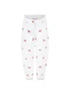 Stella Mccartney White Jeans For Girl With Cherries In Multicolour
