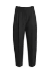 Stella Mccartney Pressed-crease Tapered Trousers In 1000