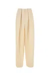 Stella Mccartney Women's Cream Viscose Blend Wide-leg Pant In Neutral