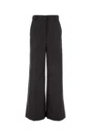 Stella Mccartney Wide-leg Wool Pants Featuring Pockets In Black