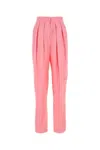 Stella Mccartney Pink Viscose Blend Wide-leg Pant In Pink