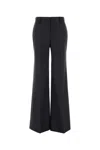 Stella Mccartney Wool Flared Trousers In Black