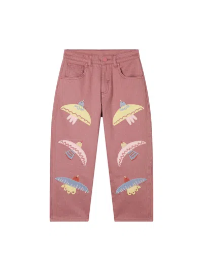 Stella Mccartney Pants "birds" In Pink