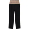 Stella Mccartney Crystal Trousers With Beaded Embellishments And High-rise Waist In Black