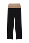 Stella Mccartney Smoking Pants With Crystals In Black