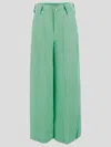 Stella Mccartney High-rise Wide-leg Pants In Green