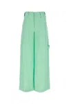 Stella Mccartney High-rise Wide-leg Pants In Green