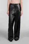 Stella Mccartney Hose Aus Kunstleder In Black