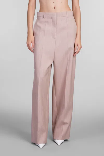 Stella Mccartney Pants In Rose-pink Wool