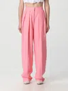 Stella Mccartney Pleated Baggy Trousers In Red