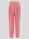 Stella Mccartney Stella Mc Cartney Pink Viscose Blend Wide Leg Pant In Pink