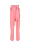 Stella Mccartney Pink Viscose Blend Wide-leg Pant In Pink