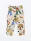 Stella Mccartney Pantaloni Sportivi Con Stampa In Beige