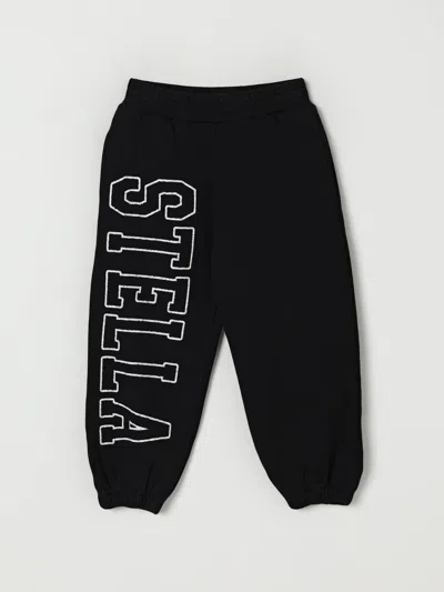 Stella Mccartney Sweatpants With Logo Print Kids In Black