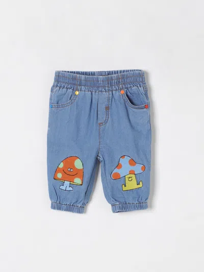 STELLA MCCARTNEY PANTS STELLA MCCARTNEY KIDS KIDS COLOR GNAWED BLUE,G47750011