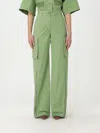 STELLA MCCARTNEY PANTS STELLA MCCARTNEY WOMAN COLOR GREEN,F49140012