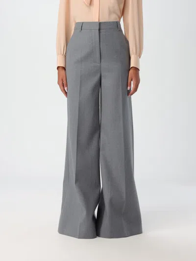 Stella Mccartney Flared Wool Tailored Trousers In Grey
