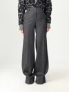Stella Mccartney Wool Flared Trousers In Gray