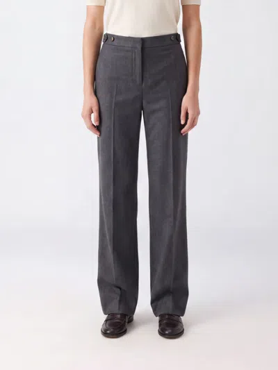 Stella Mccartney Wool Straight-leg Pants In Gray