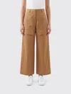 Stella Mccartney Wide Leg Nylon Blend Silk Cargo Trousers In Nude