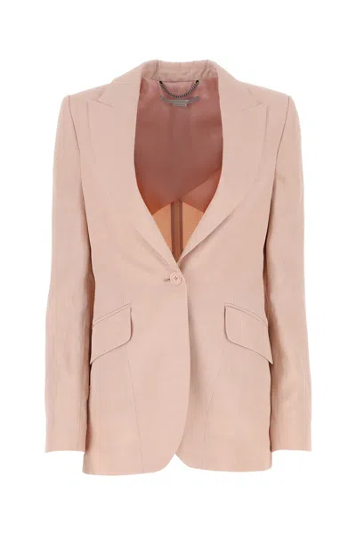 STELLA MCCARTNEY PASTEL PINK VISCOSE BLEND BLAZER