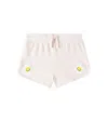 Stella Mccartney Patch-appliqué Cotton Jersey Shorts In Neutral