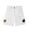 Stella Mccartney Patch-appliqué Denim Cargo Shorts In Multi