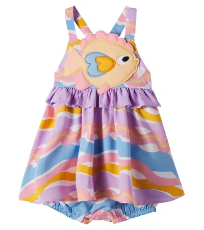 Stella Mccartney Patch-appliqué Printed Dress And Bloomers Set In Multi