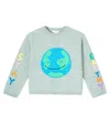 Stella Mccartney Patch-appliqué Sweater In Blue