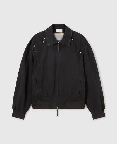 Stella Mccartney Patchwork Denim Jacket In Black