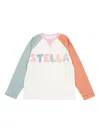 Stella Mccartney Patchwork-embellished Long-sleeve T-shirt In Multi