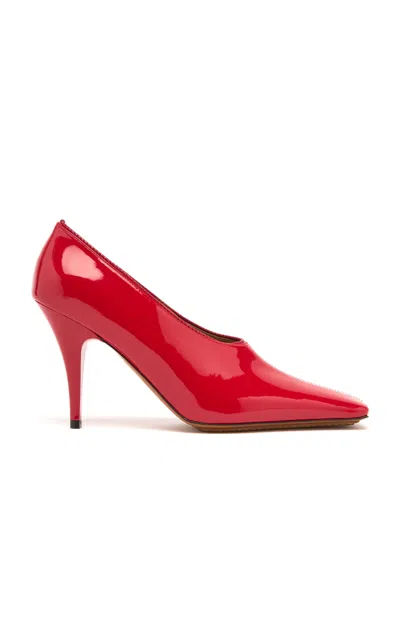Stella Mccartney Patent Alter Mat Pumps In Red