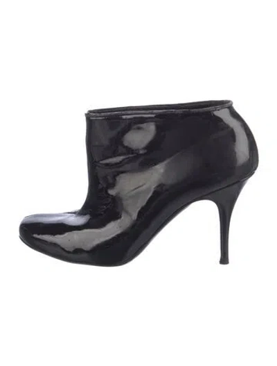 Pre-owned Stella Mccartney Patent Leather Boots In Black