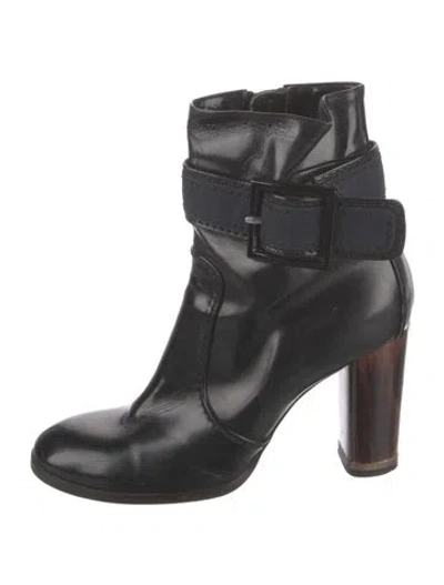Pre-owned Stella Mccartney Patent Leather Boots In Black