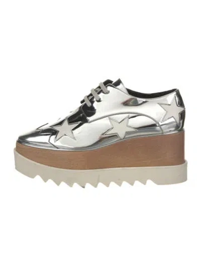 Pre-owned Stella Mccartney Patent Leather Colorblock Pattern T-strap Pumps
