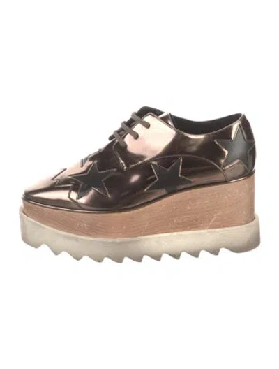 Pre-owned Stella Mccartney Patent Leather Mules In Silver