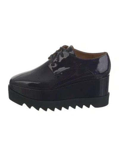Pre-owned Stella Mccartney Patent Leather Oxfords In Black