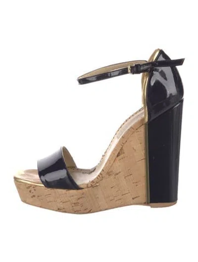 Pre-owned Stella Mccartney Patent Leather Sandals In Blue