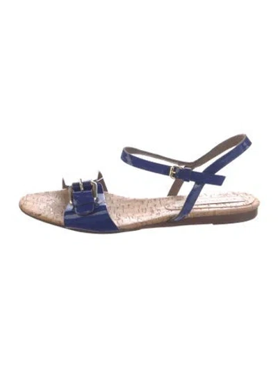 Pre-owned Stella Mccartney Patent Leather Sandals In Blue