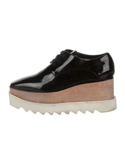 Pre-owned Stella Mccartney Patent Leather Sneakers In Black