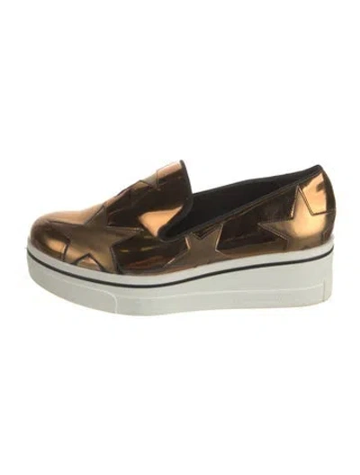 Pre-owned Stella Mccartney Patent Leather Wedge Sneakers