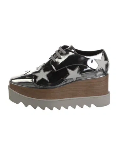 Pre-owned Stella Mccartney Patent Leather Wedge Sneakers