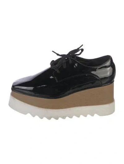 Pre-owned Stella Mccartney Patent Leather Wedge Sneakers In Multi