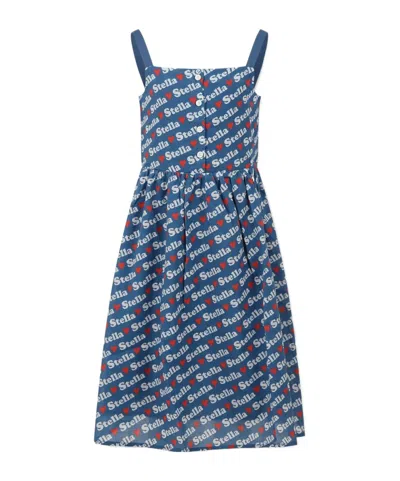 Stella Mccartney Patterned Dress In Blue