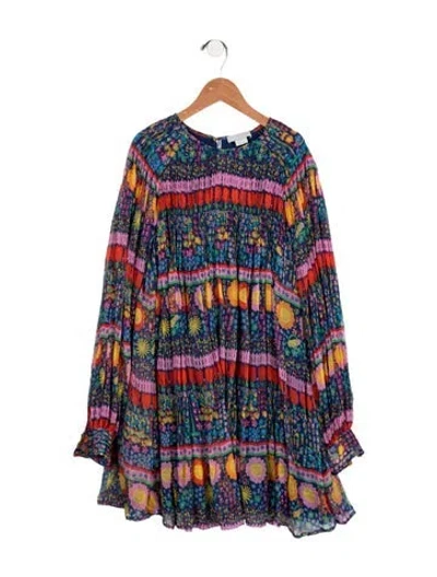 Pre-owned Stella Mccartney Kids' Patterned Dress In Blue