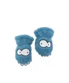 Stella Mccartney Patterned Gloves In Blue