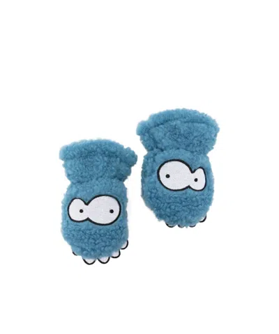 Stella Mccartney Babies' Patterned Gloves In Blue