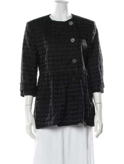 Pre-owned Stella Mccartney Patterned Jacket In Black