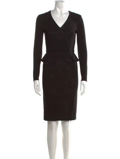 Pre-owned Stella Mccartney Patterned Knee-length Dress In Black