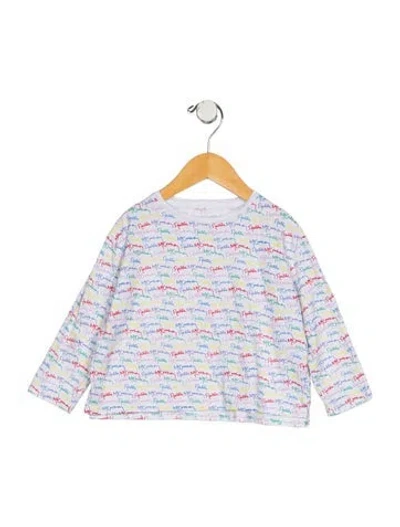 Pre-owned Stella Mccartney Babies' Patterned Long Sleeve T-shirt In White